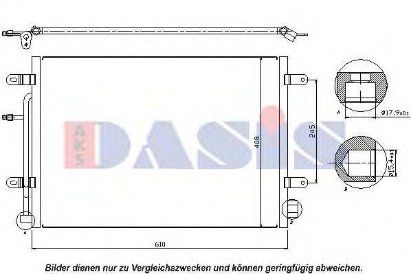 AKS DASIS 482017N Конденсатор, кондиціонер