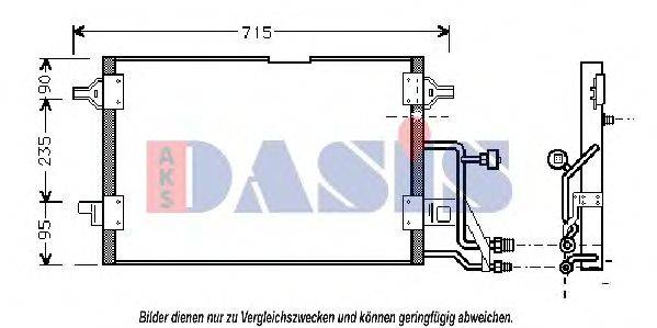 AKS DASIS 482020N Конденсатор, кондиционер