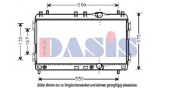 AKS DASIS 520021N Радиатор, охлаждение двигателя