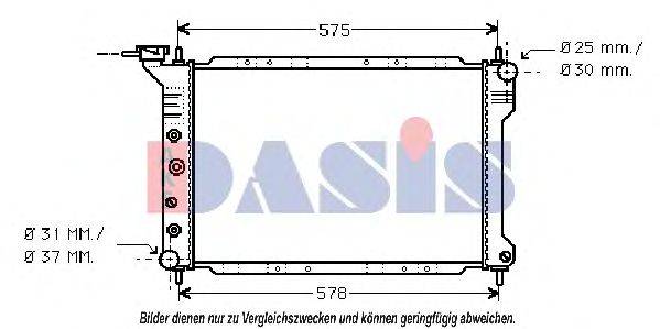 AKS DASIS 520070N Радиатор, охлаждение двигателя