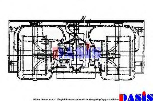 Електродвигун, вентиляція салону AKS DASIS 749560N
