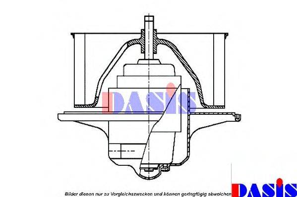 Електродвигун, вентиляція салону AKS DASIS 906590N