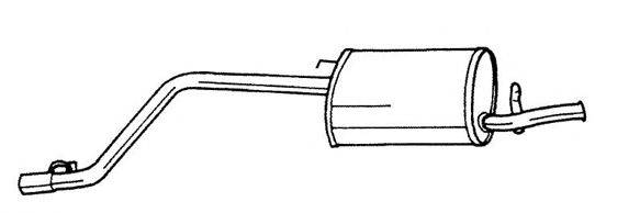 Глушитель выхлопных газов конечный AKS DASIS SG12605