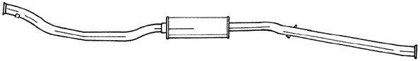 Середній глушник вихлопних газів AKS DASIS SG45403