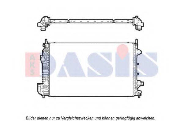 Радіатор, охолодження двигуна AKS DASIS 190015N
