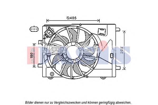 Вентилятор, охолодження двигуна AKS DASIS 528056N