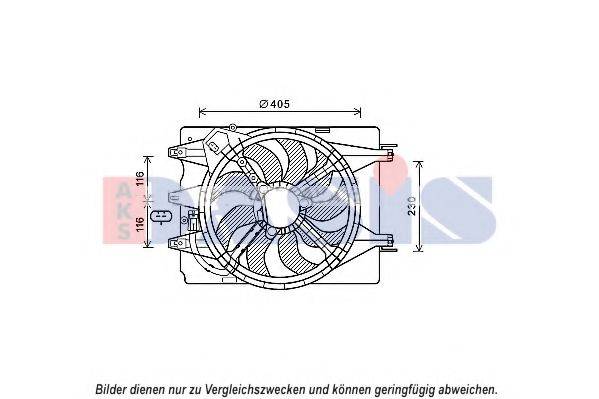 AKS DASIS 088103N Вентилятор, охолодження двигуна