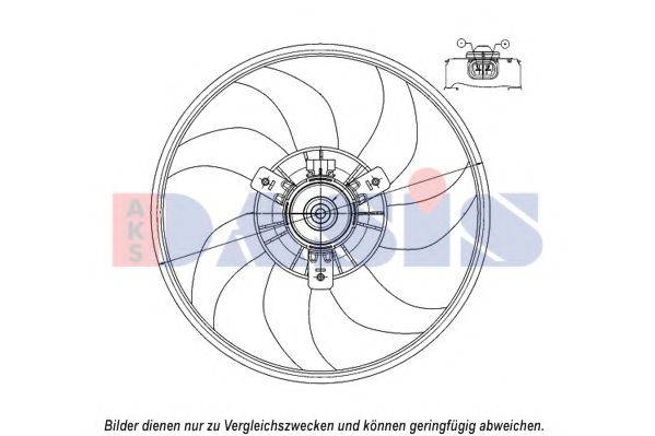 Вентилятор, охолодження двигуна AKS DASIS 158101N