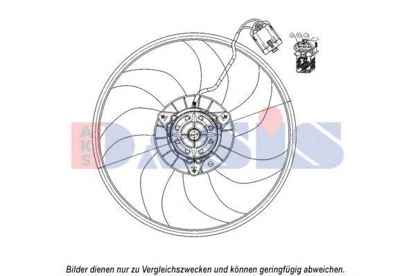 Вентилятор, охолодження двигуна AKS DASIS 158111N