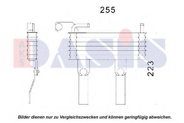 масляный радиатор, двигательное масло AKS DASIS 516018N