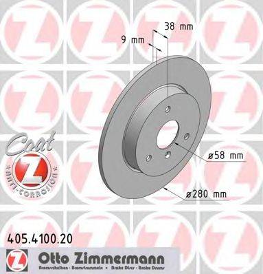 ZIMMERMANN 405410020 гальмівний диск