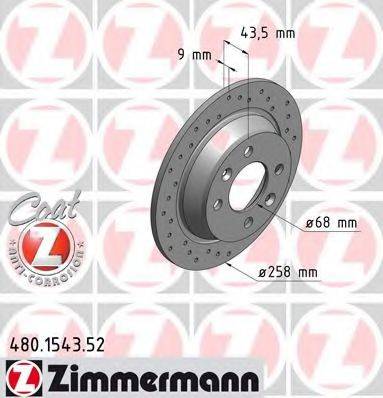 ZIMMERMANN 480154352 Тормозной диск