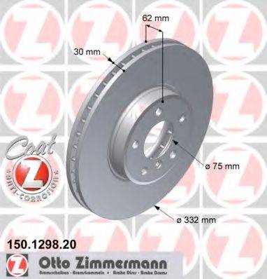 ZIMMERMANN 150129820 Тормозной диск