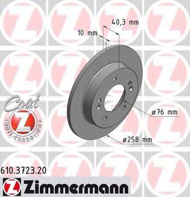 ZIMMERMANN 610372320 Тормозной диск