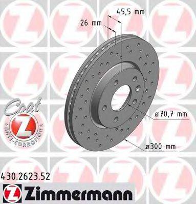 ZIMMERMANN 430262352 Тормозной диск