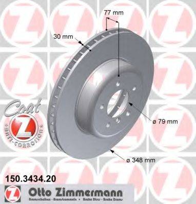 ZIMMERMANN 150343420 Тормозной диск