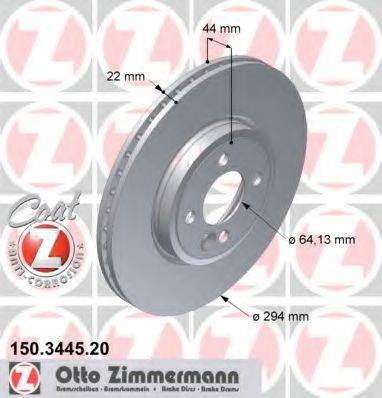 Тормозной диск ZIMMERMANN 150.3445.20