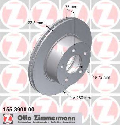 ZIMMERMANN 155390000 Тормозной диск