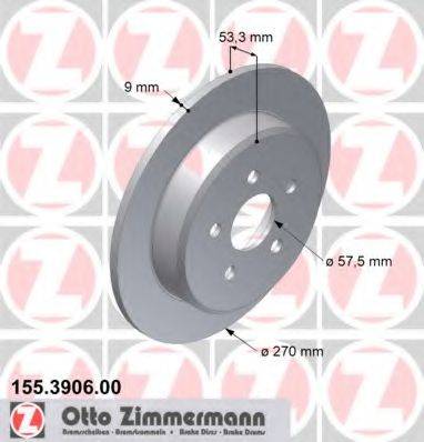 ZIMMERMANN 155390600 гальмівний диск