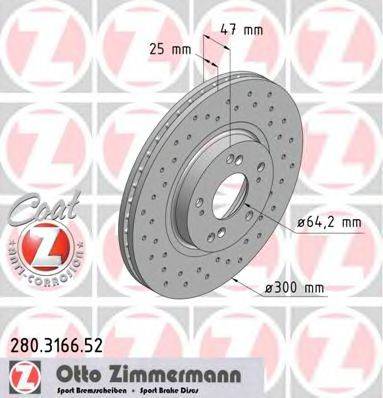 ZIMMERMANN 280316652 Тормозной диск
