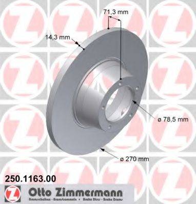 Тормозной диск ZIMMERMANN 250.1163.00