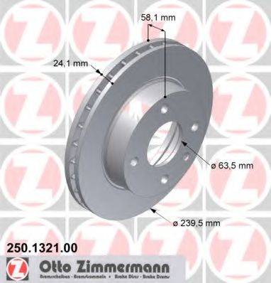 ZIMMERMANN 250132100 Тормозной диск