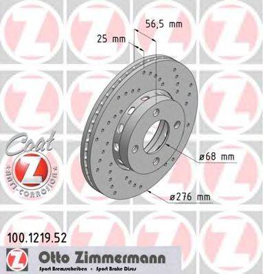 ZIMMERMANN 100121952 Тормозной диск