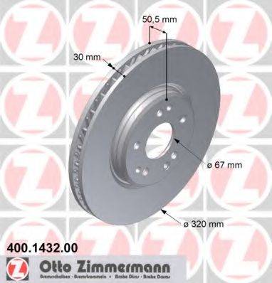 ZIMMERMANN 400143200 Тормозной диск