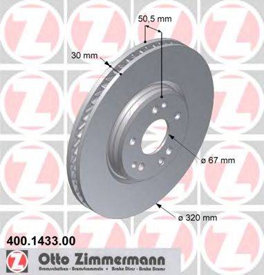 ZIMMERMANN 400143300 Тормозной диск
