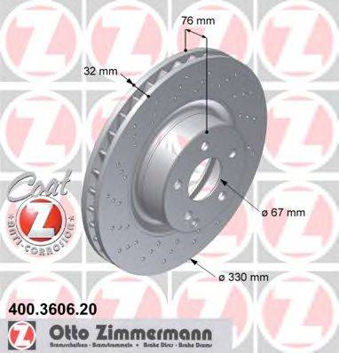 ZIMMERMANN 400360620 Тормозной диск