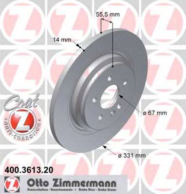 ZIMMERMANN 400361320 Тормозной диск