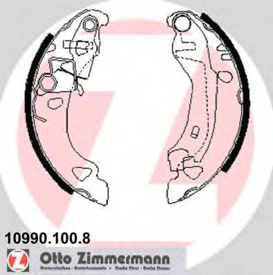 Комплект гальмівних колодок ZIMMERMANN 10990.100.8