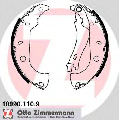 ZIMMERMANN 109901109 Комплект тормозных колодок