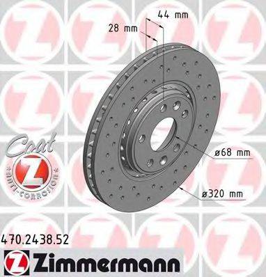 ZIMMERMANN 470243852 Тормозной диск