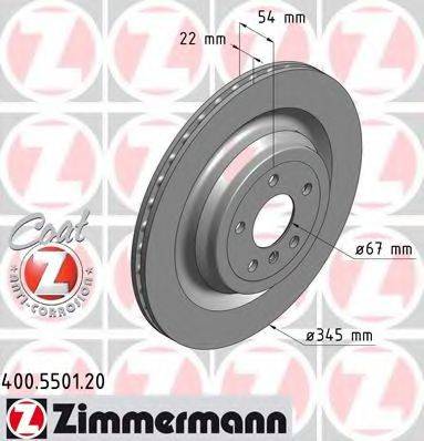 ZIMMERMANN 400550120 Тормозной диск