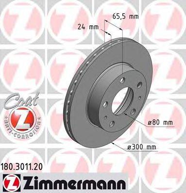 Тормозной диск ZIMMERMANN 180.3011.20