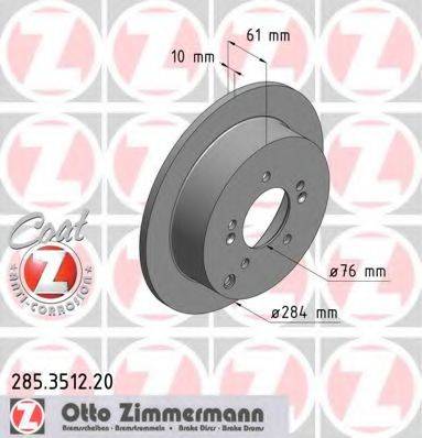 ZIMMERMANN 285351220 Тормозной диск