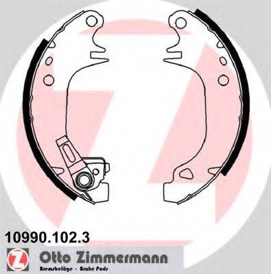 Комплект гальмівних колодок ZIMMERMANN 10990.102.3