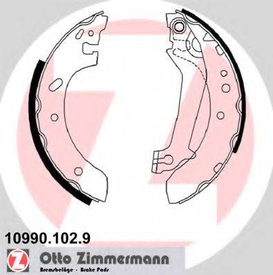 Комплект гальмівних колодок ZIMMERMANN 10990.102.9