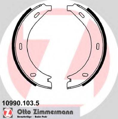 ZIMMERMANN 109901035 Комплект гальмівних колодок, стоянкова гальмівна система