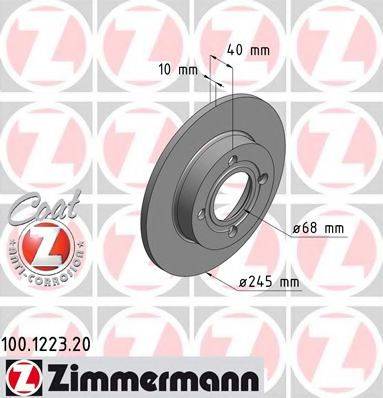 ZIMMERMANN 100122320 Тормозной диск