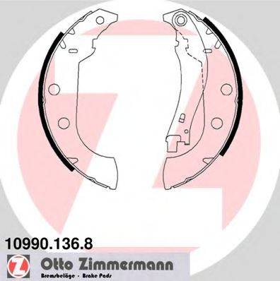 Комплект гальмівних колодок ZIMMERMANN 10990.136.8