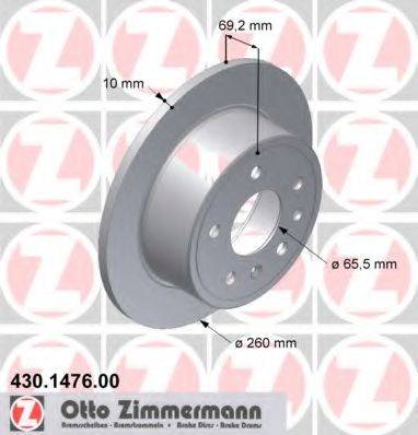 Тормозной диск ZIMMERMANN 430.1476.00