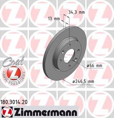 ZIMMERMANN 180301420 Тормозной диск