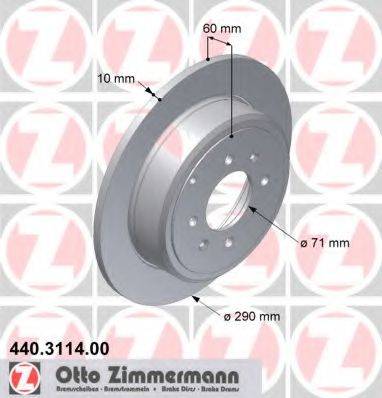 ZIMMERMANN 440311400 Тормозной диск