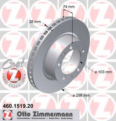ZIMMERMANN 460151920 Тормозной диск