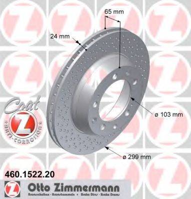 ZIMMERMANN 460152220 Тормозной диск