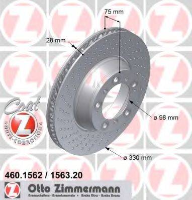 ZIMMERMANN 460156220 гальмівний диск