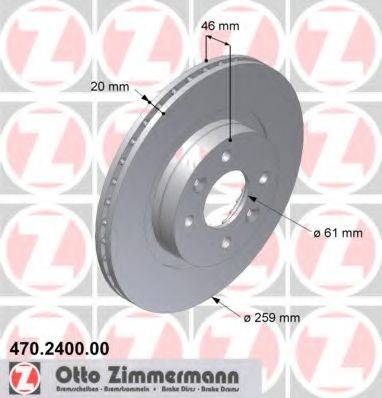 ZIMMERMANN 470240000 Тормозной диск