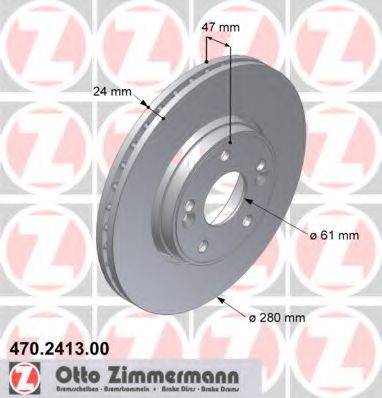 ZIMMERMANN 470241300 гальмівний диск